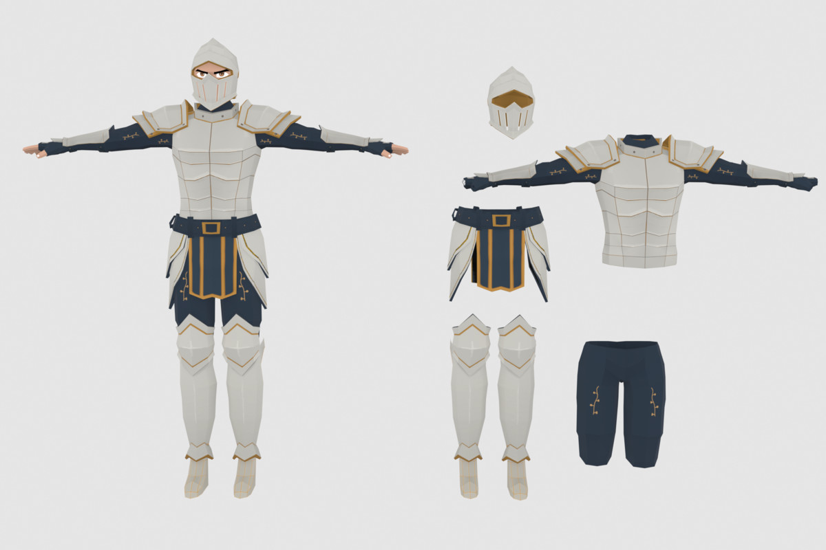 Stylized Knight Warriors Pack - Animated Characters (Male & Female)