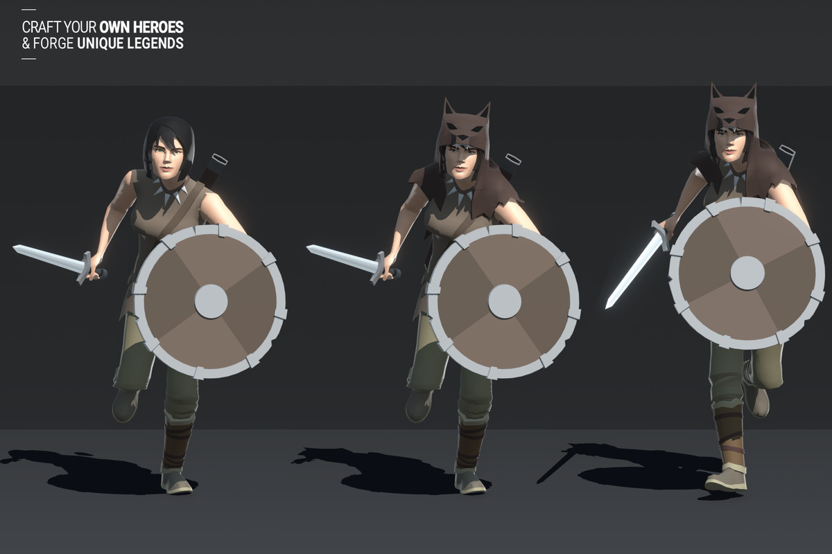 Polyquest Heroes: Warrior I Huntress