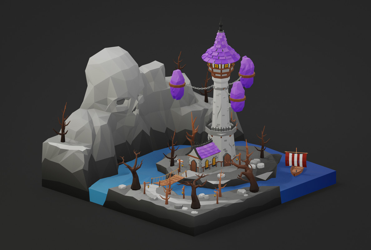 Low Poly Fantasy Locations