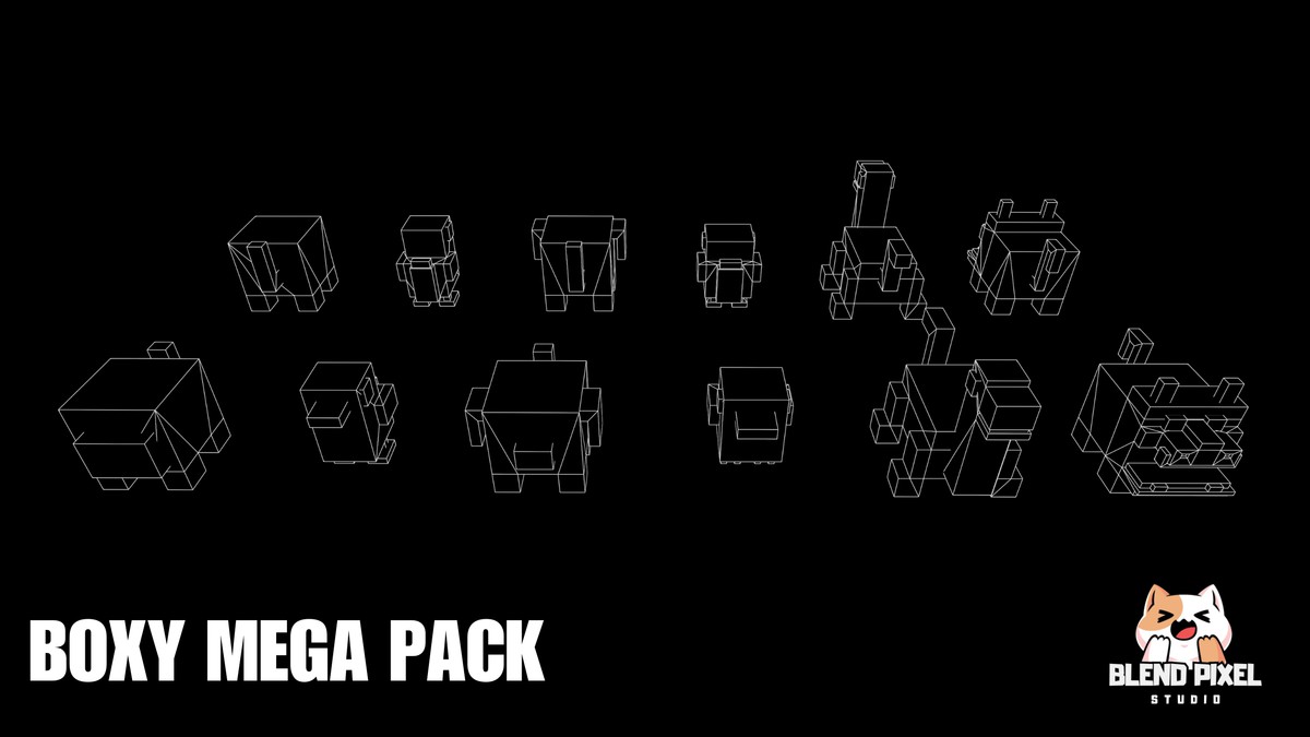 Cartoon Animal Mega Pack