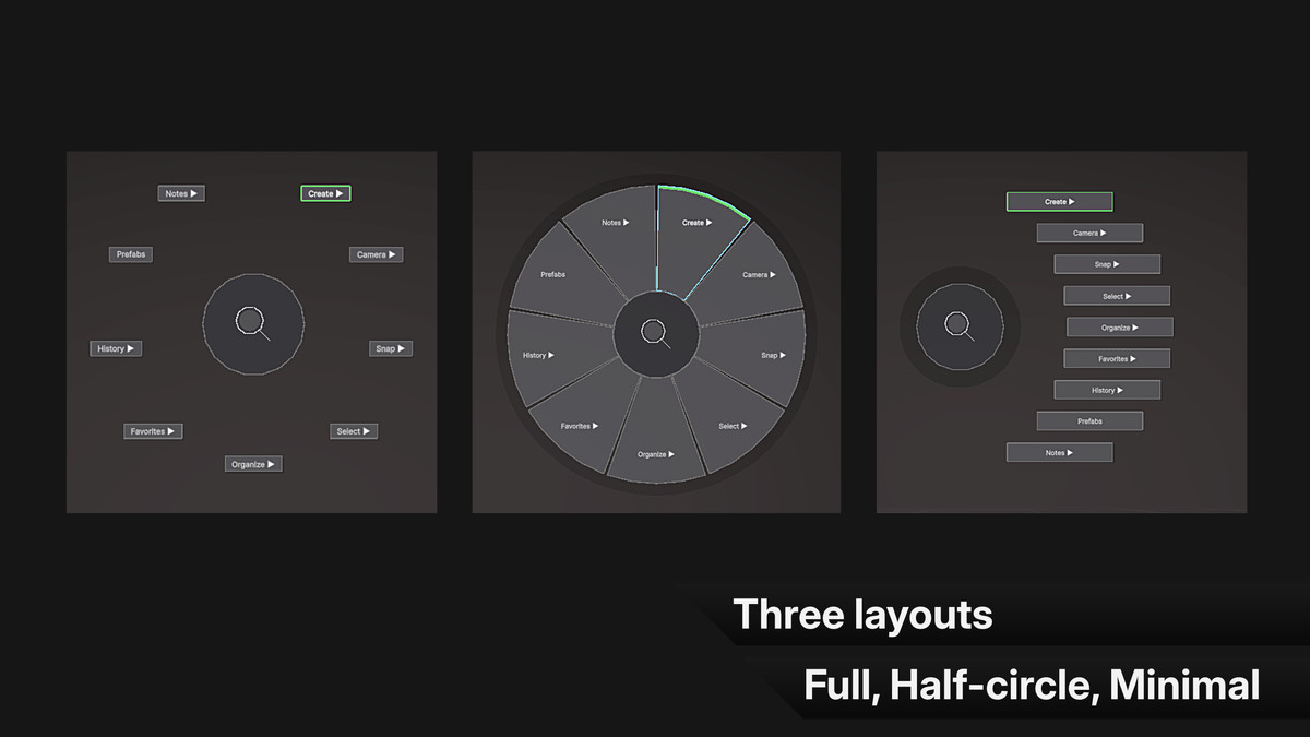 SceneWheel - Radial Tool Menu for Scene View