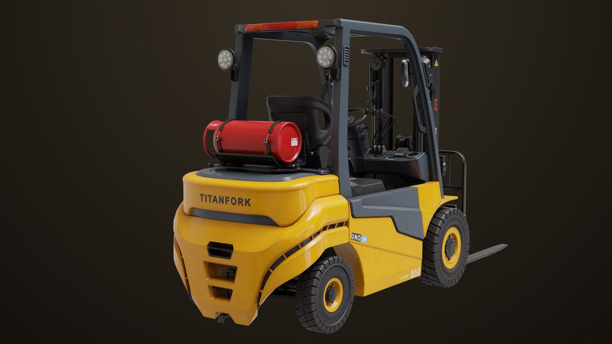 Forklift Truck 02 and 03 URP HDRP Textures