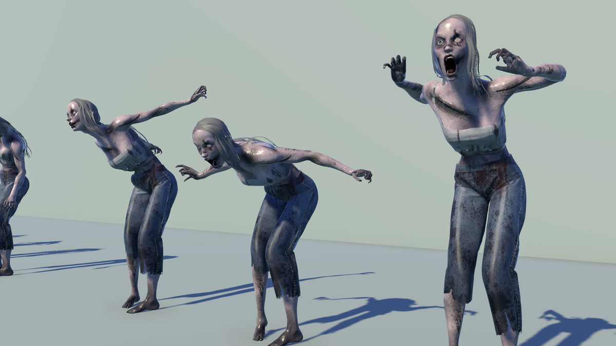 Female Zombie Animations