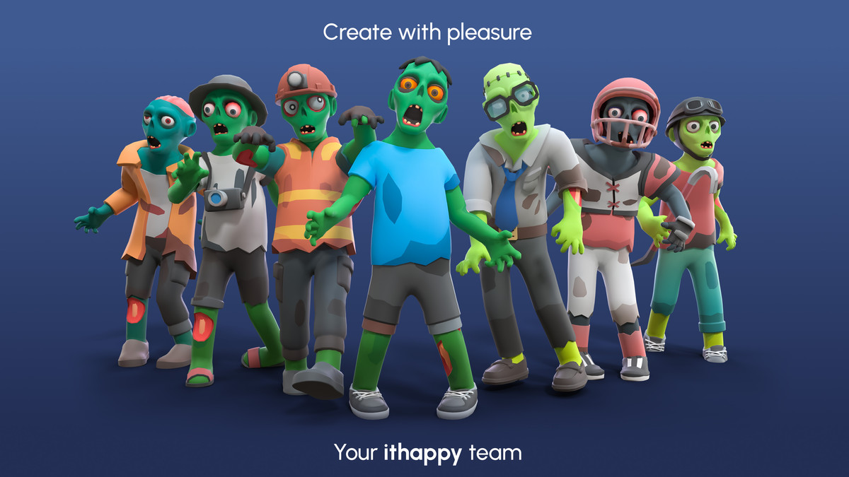 Zombies Mini - Low Poly Animated Pack