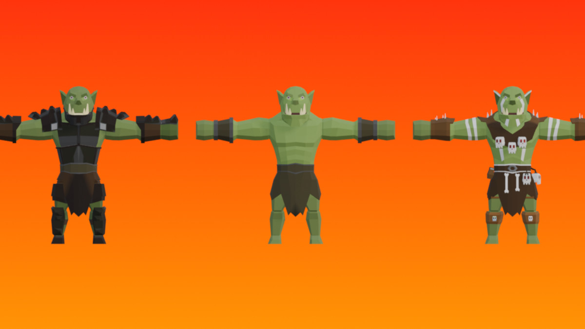 LOWPO: Orc – Low Poly Fantasy Character Pack