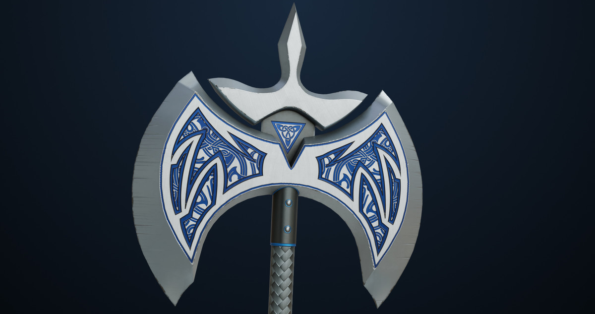 Battle Axe 04 URP HDRP Textures