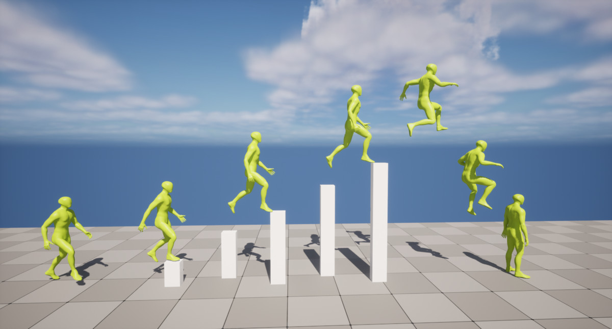 Parkour Step Up Animation