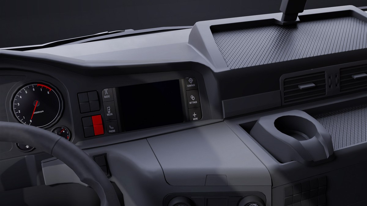 Heavy Truck 04 Chassis White URP HDRP Textures