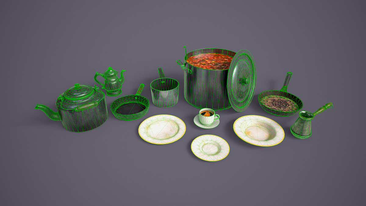 Retro Kitchen Props