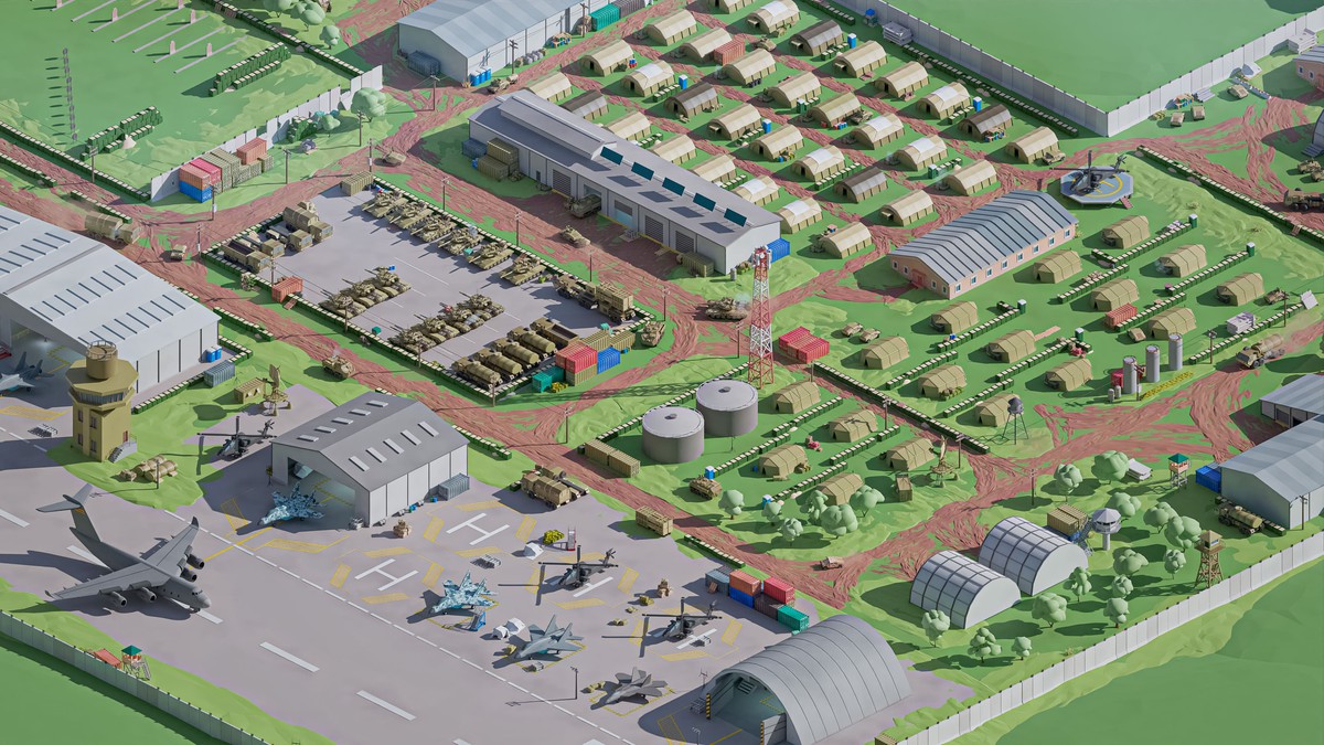 Military 2 - Low Poly 3D Models Pack