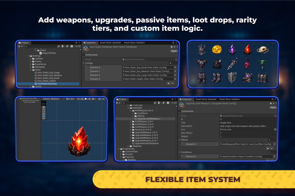 Survivor Game Core - Auto-Battler Modular Framework
