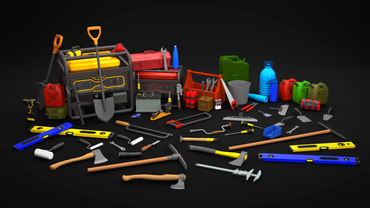 Low Poly - Tools Pack