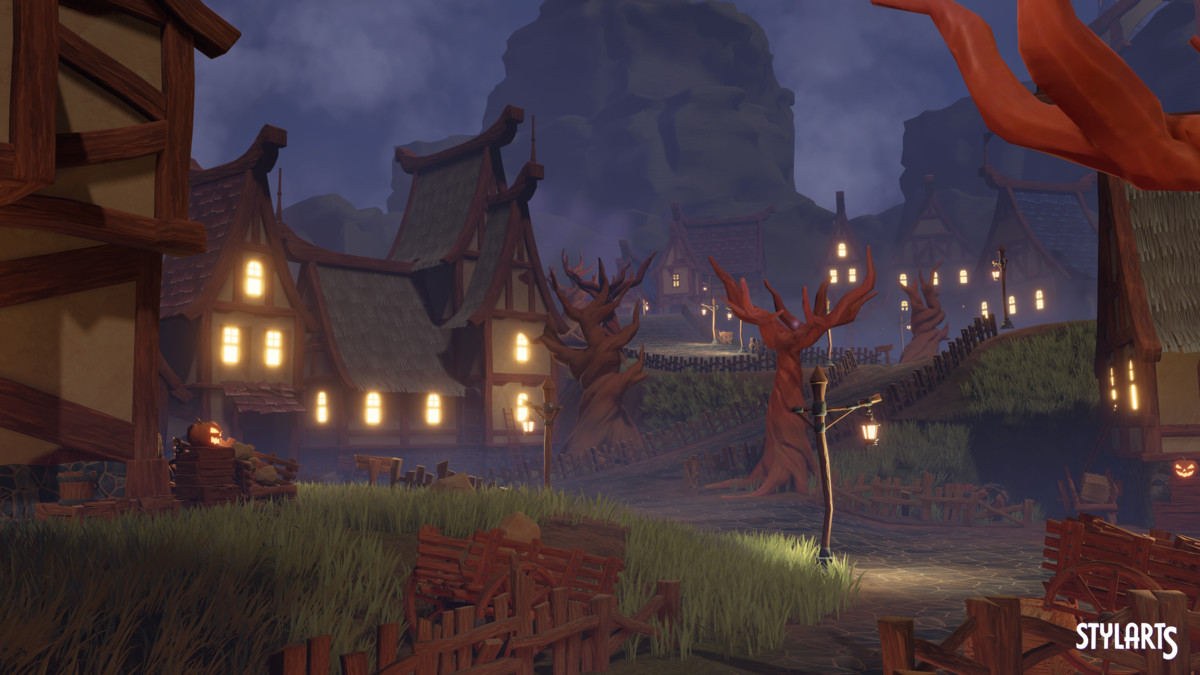 Stylized Magical Haunted Village