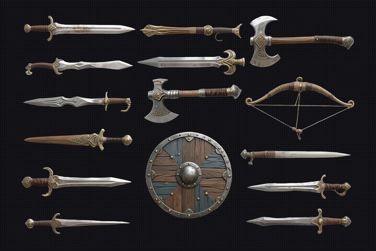 Viking Pirate Style Weapon Icons