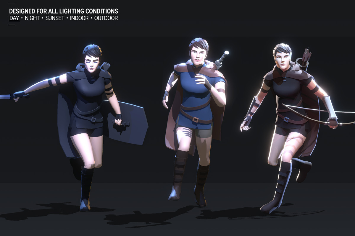 Polyquest Heroes: Warrior I Huntress