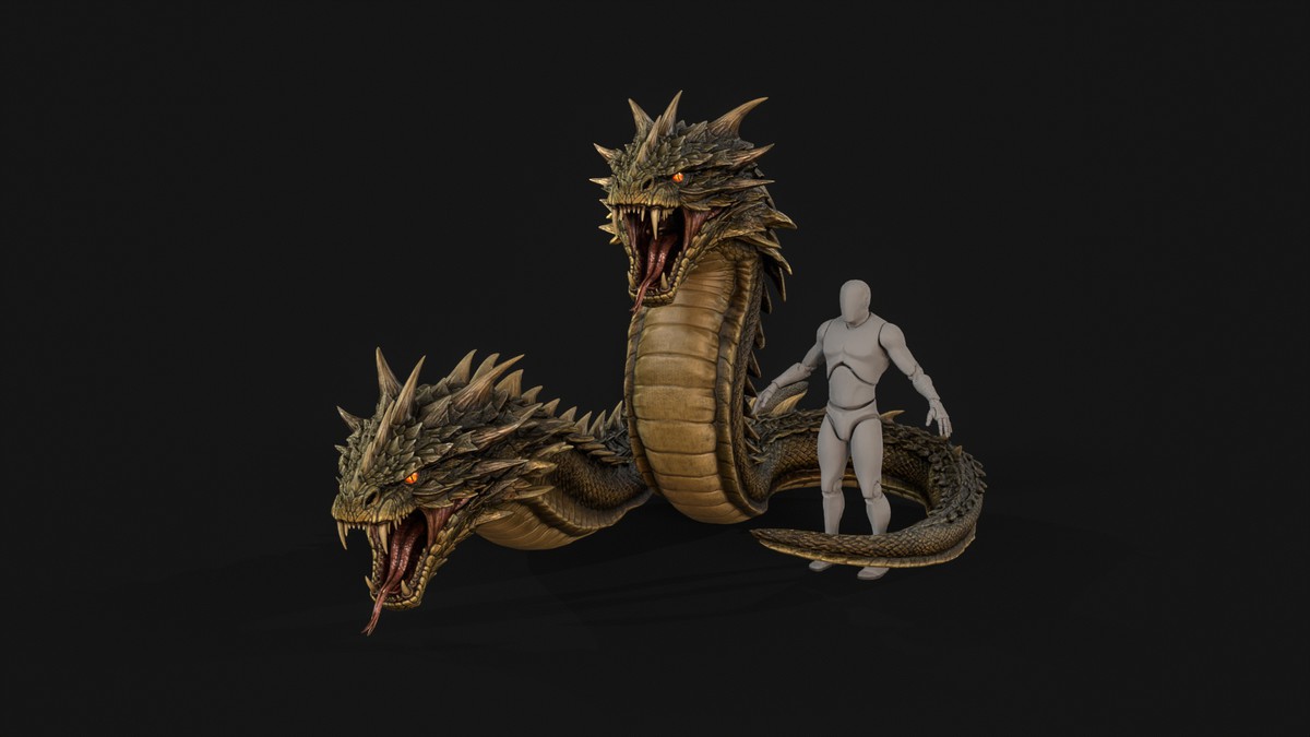 Basilisk Snake Character