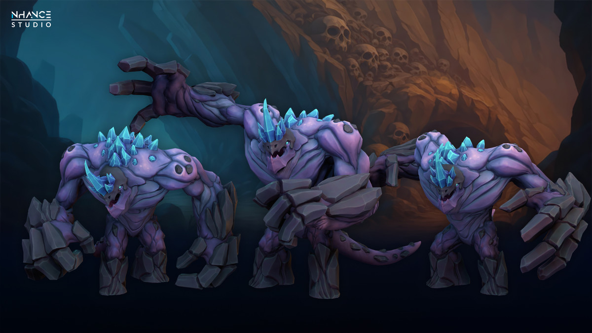 Stylized Cave Crystal Creatures Pack