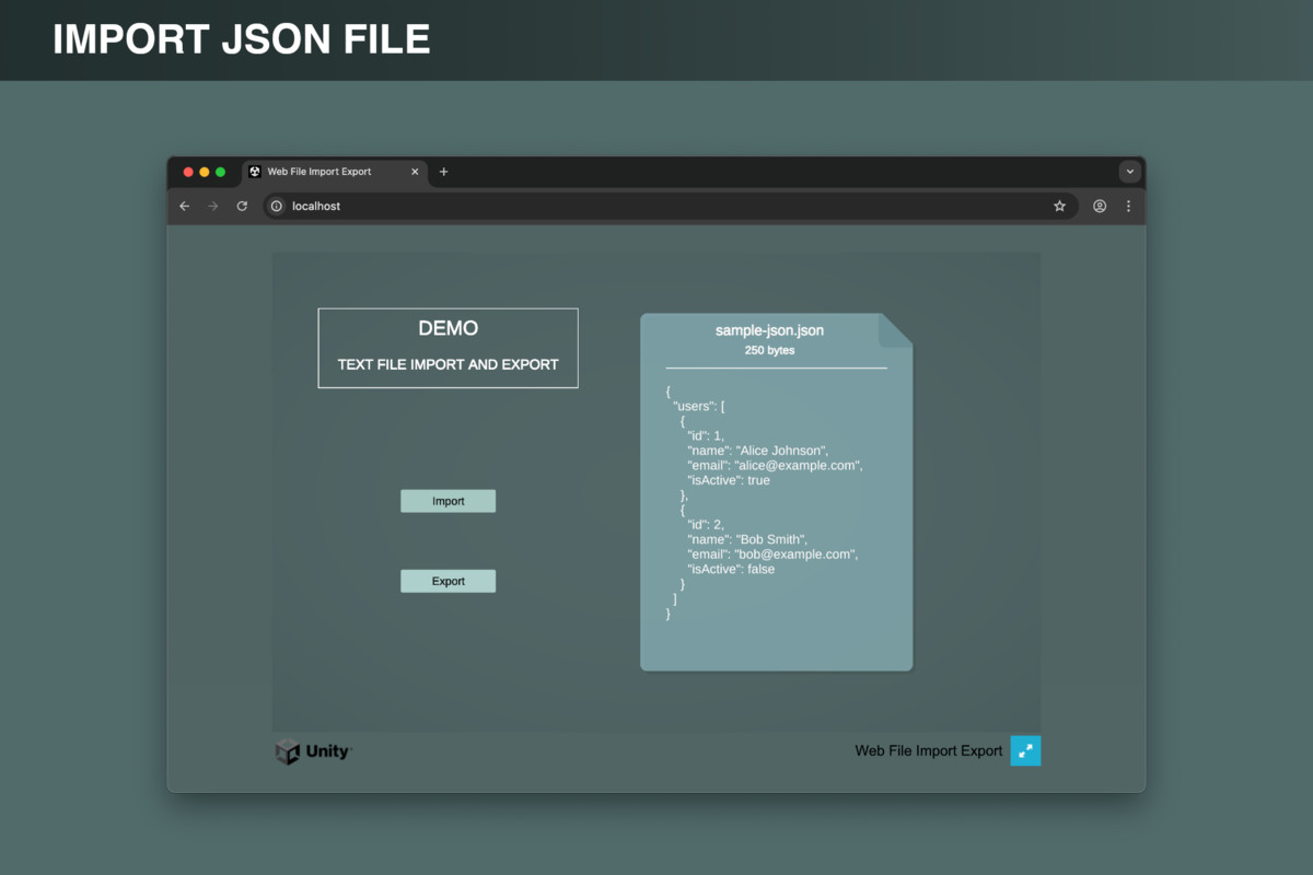 Web Tools: File Import Export Tool