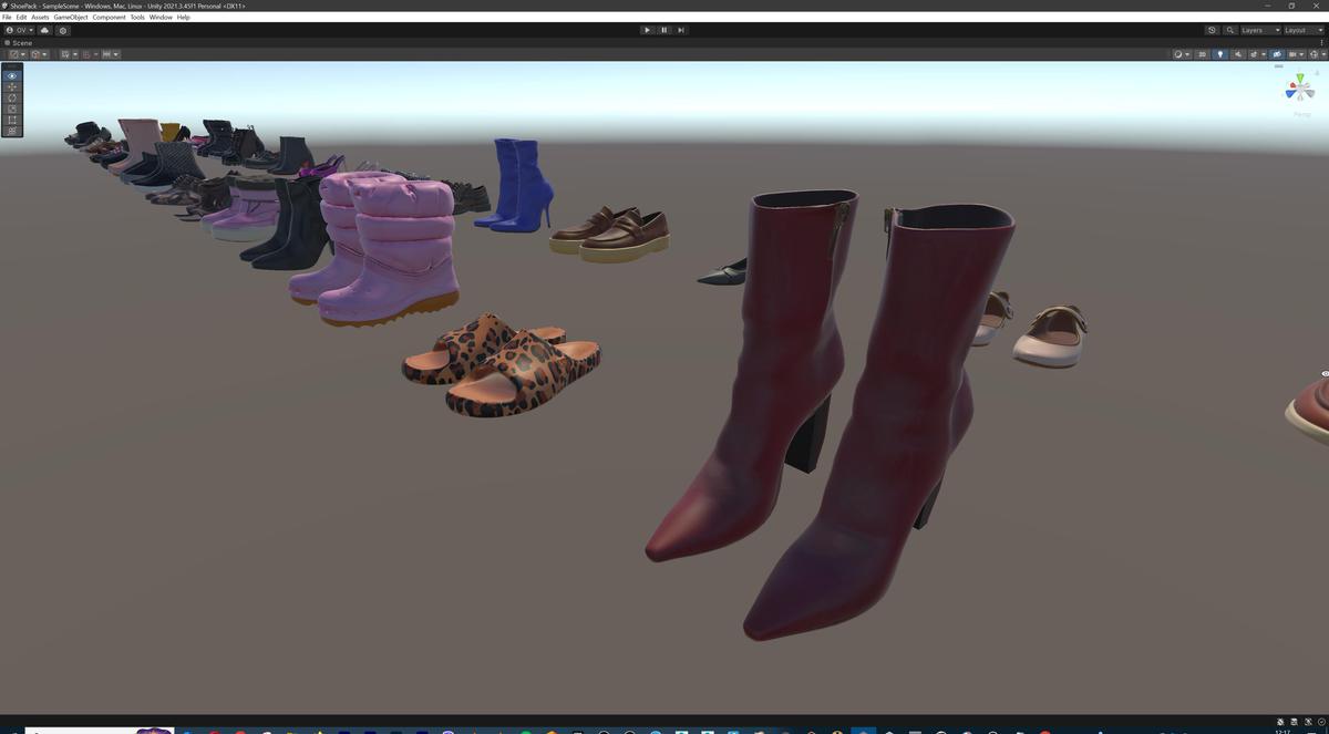 Ultimate Shoe Pack (72 Footwear Low-poly 3D models)