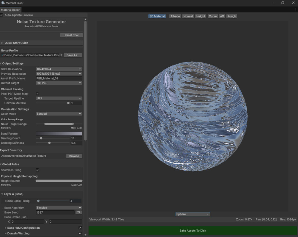 Noise Texture Generator: Procedural PBR Baker