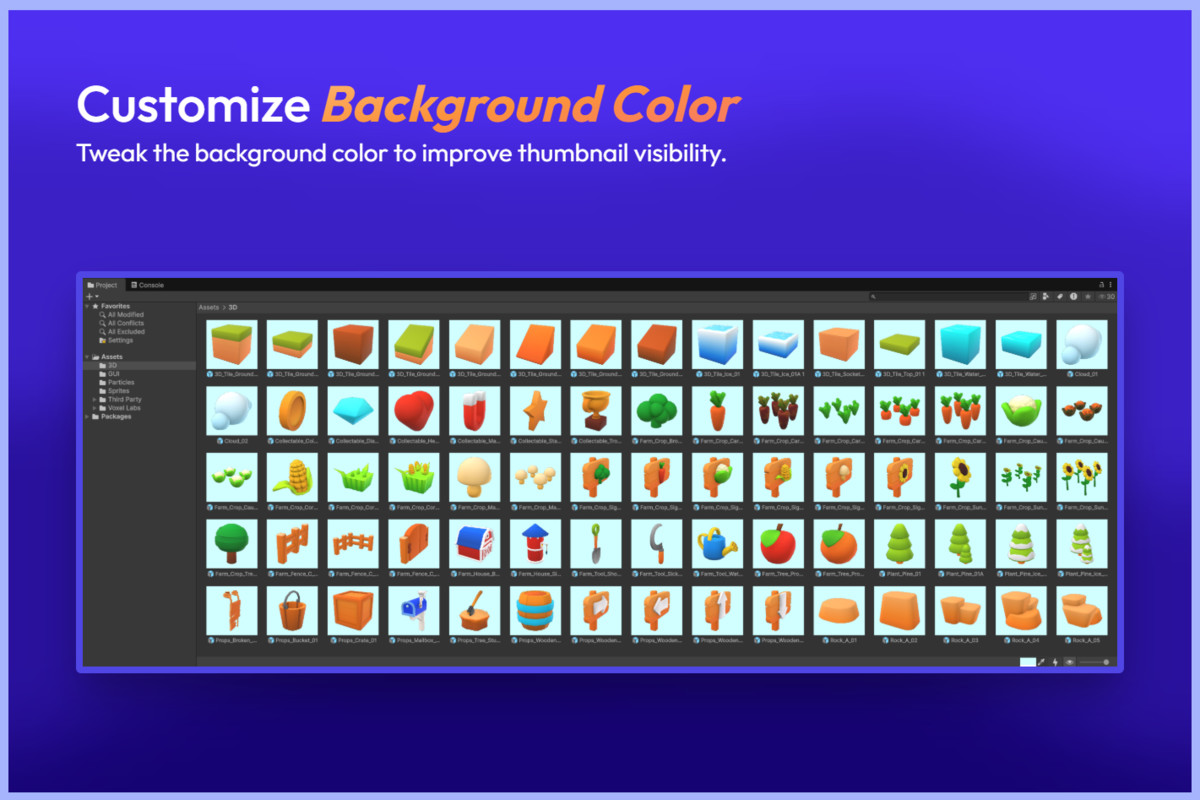Ultimate Thumbnails: Preview Icons for UI, Particles, Models & Sprites