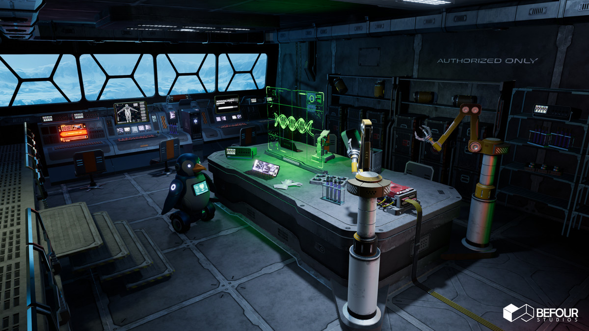 Sci-Fi Polar Station Environment (Modular, Space, Station)