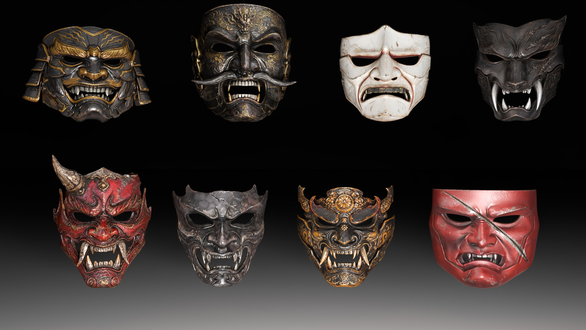 Samurai Masks – Oni & Warrior Collection Vol. 1