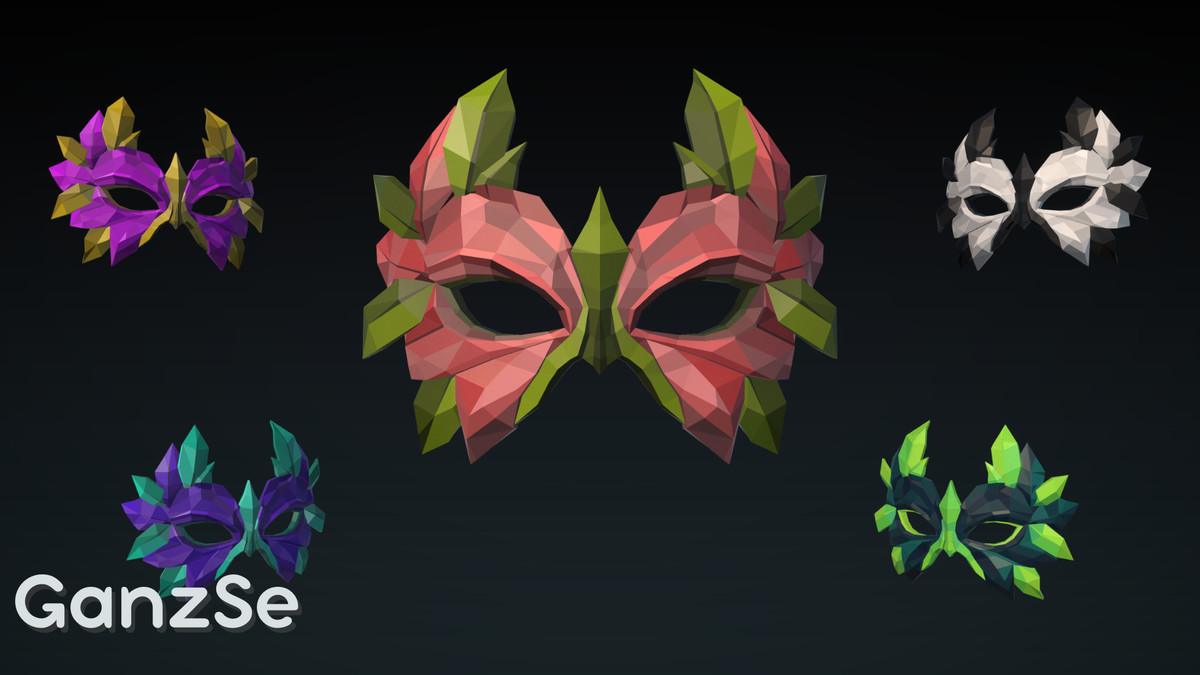 GanzSe Masks - Fantasy Low Poly Pack