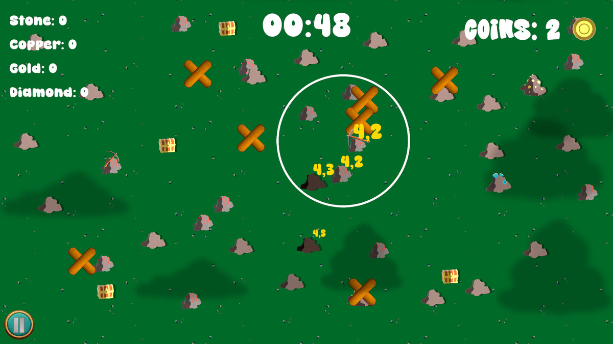 Incremental Node Mining 2D Template Full Game Example