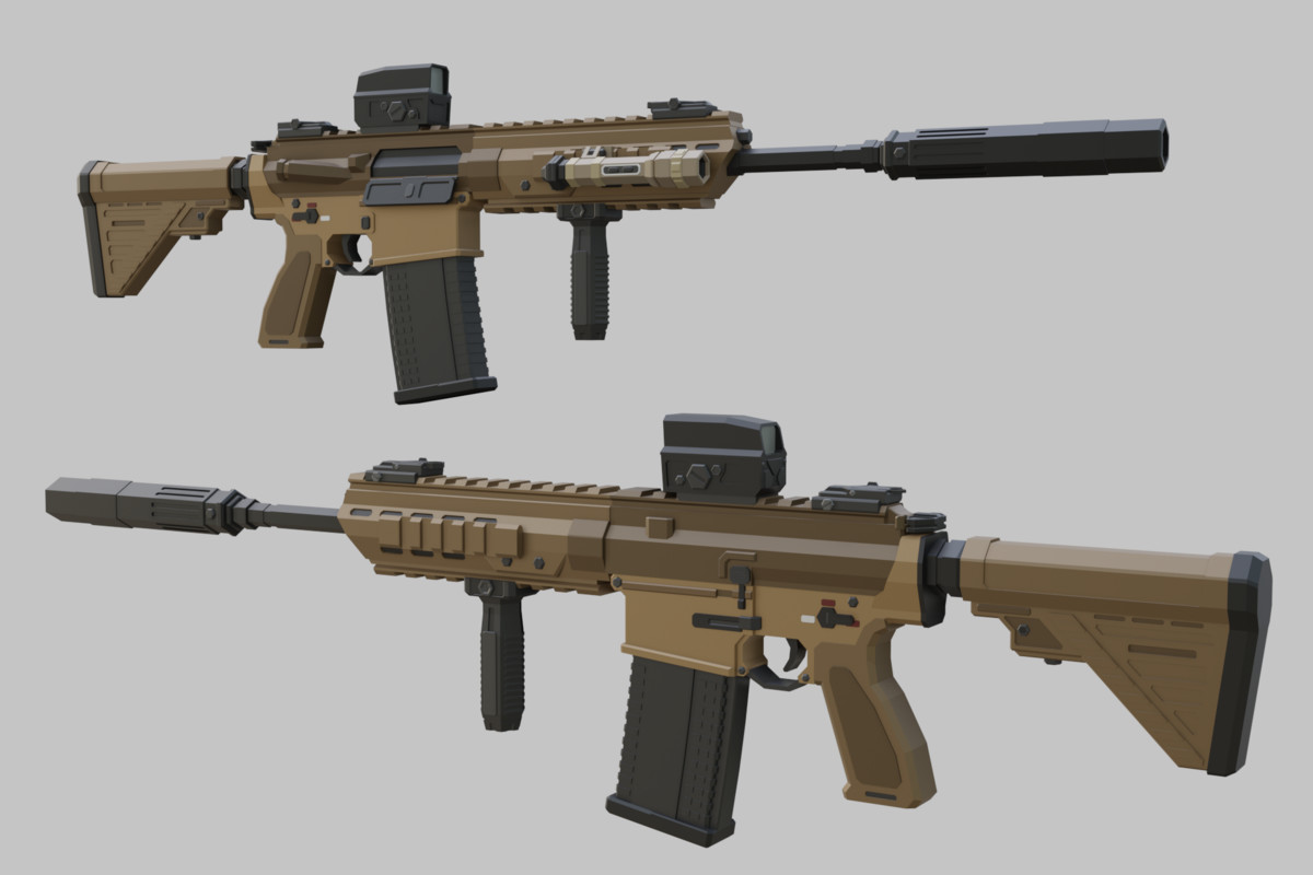 Low Poly Weapon Bundle Pack 2