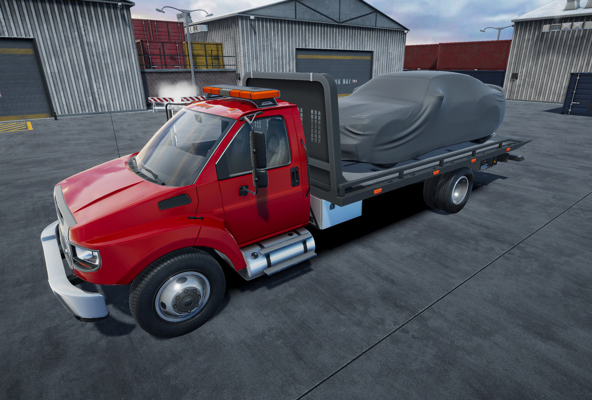 Rollback towing truck