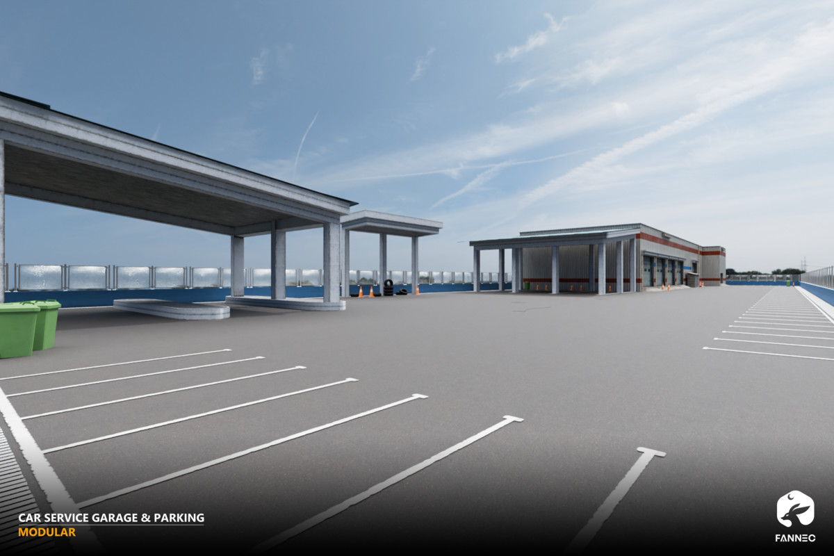 Modular - Car Service Garage & Parking (Interior & Exterior)