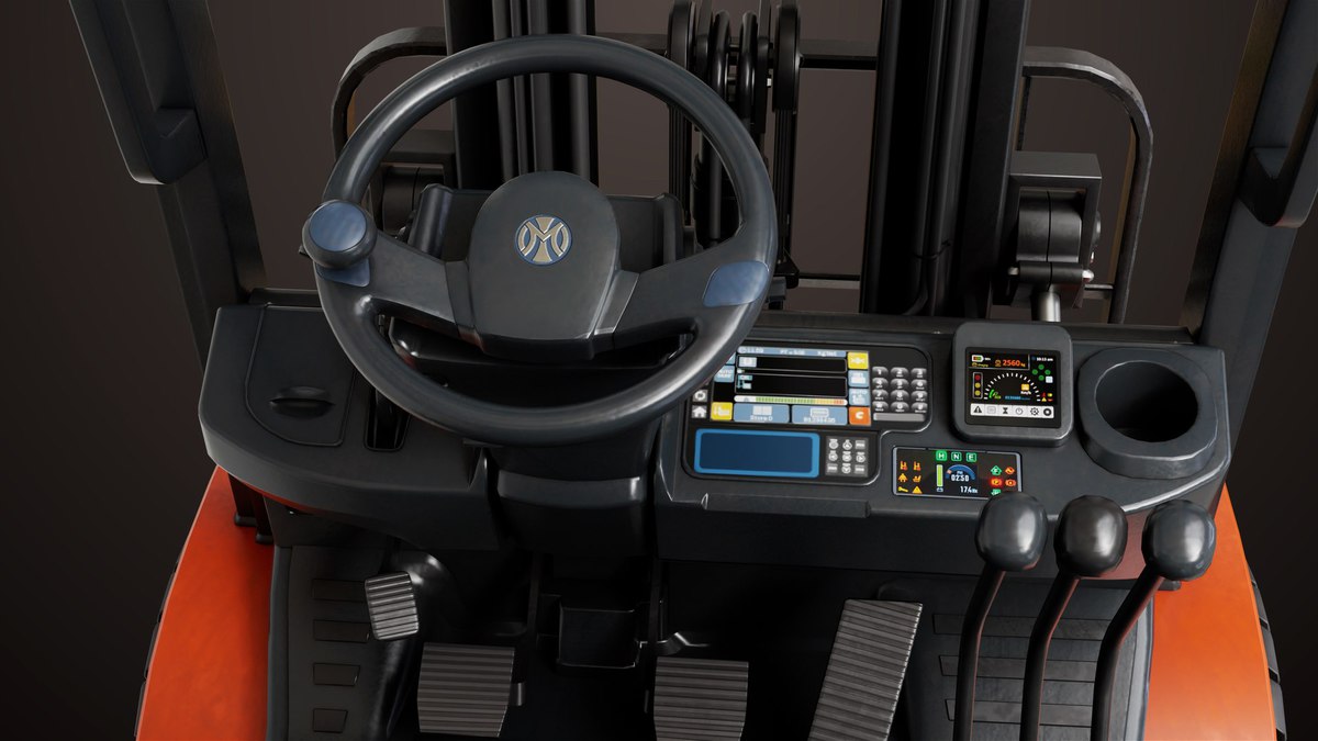 Forklift Truck 02 and 03 URP HDRP Textures