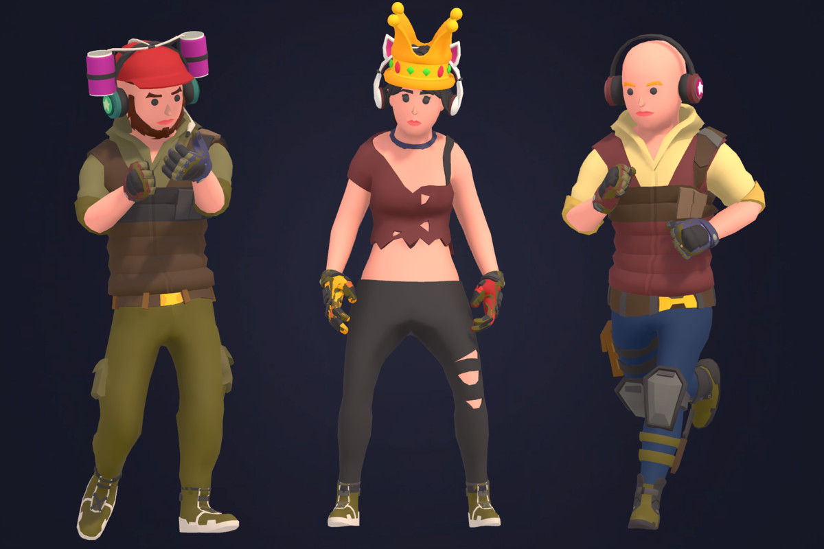 Customizable 3D Battle Royale Characters Vol 4