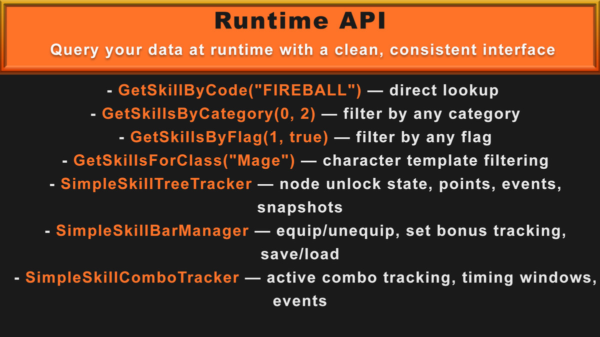 Simple Skill Forge:No-Code Skills, Skill Trees, Loadouts & Combos w/ JSON Export