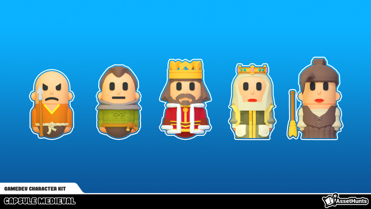 GameDev Character Kit - Capsule Medieval
