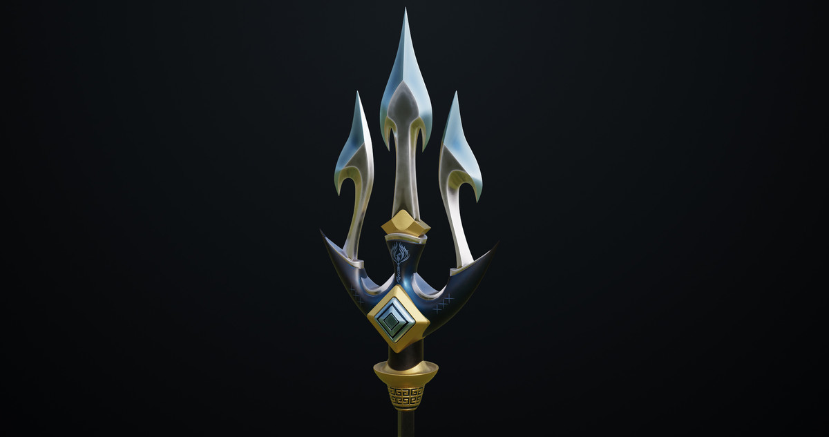 Fantasy Trident 03 URP HDRP Textures