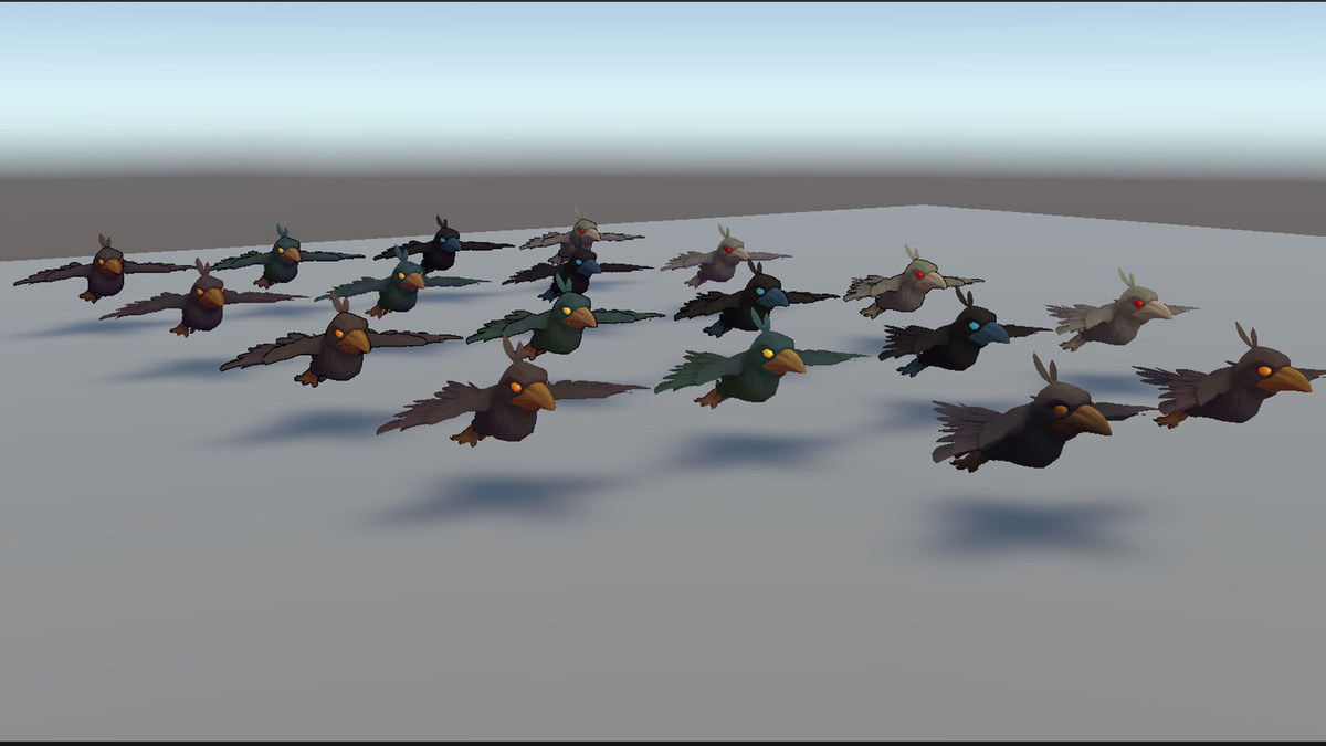 Animated Stylized Crow