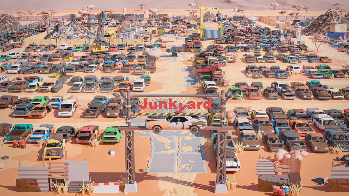 Junkyard - Low Poly 3D Models Pack