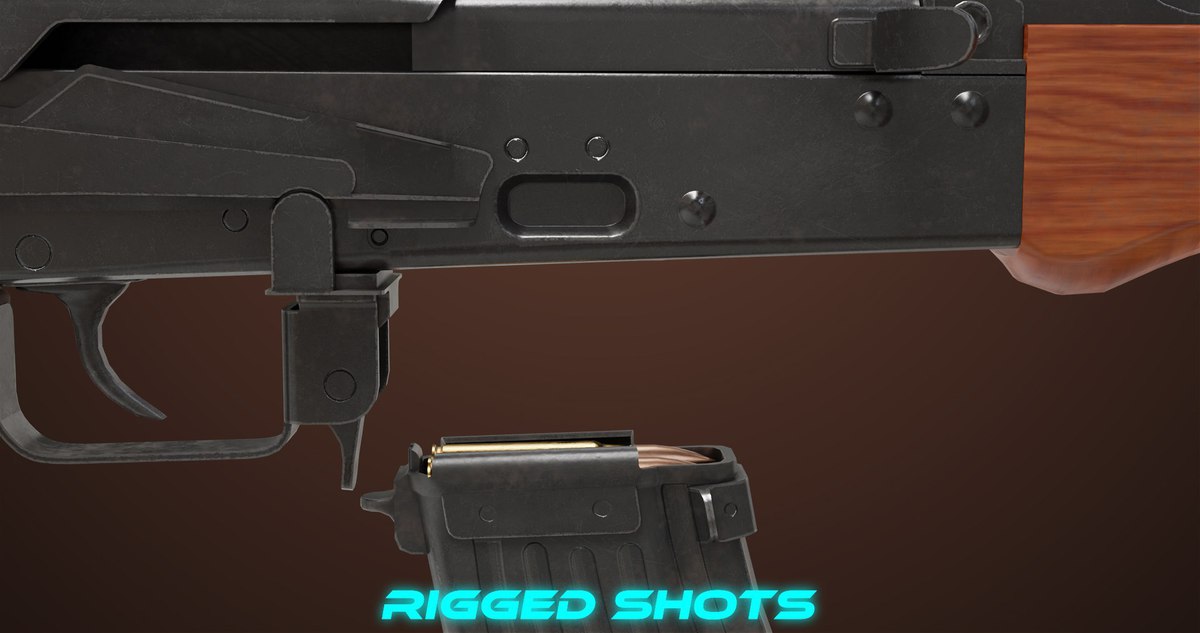 Light Machine Gun 10 Wood URP HDRP Textures