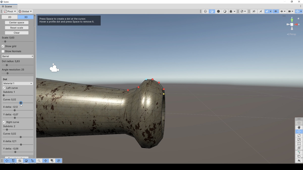 Procedural Cannon Barrel Generator