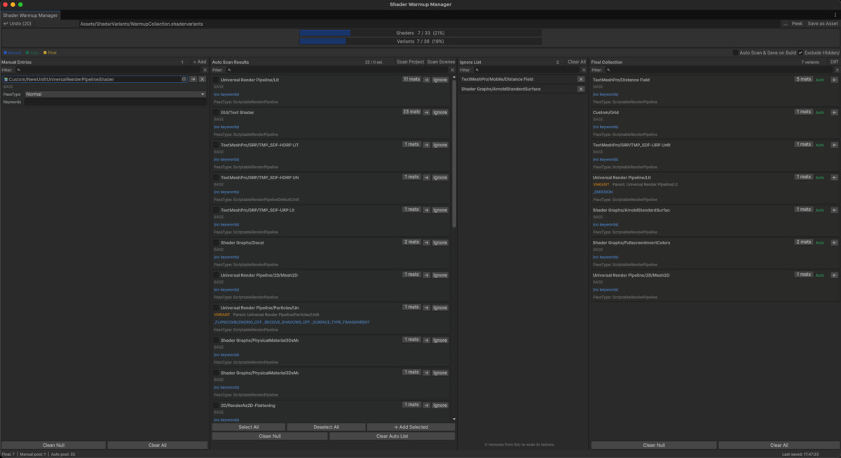Ignite Pro - Shader Warm Up Manager