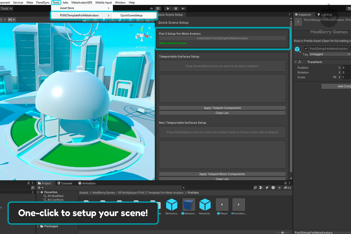 VR Multiplayer PUN 2 Template For Meta Avatars