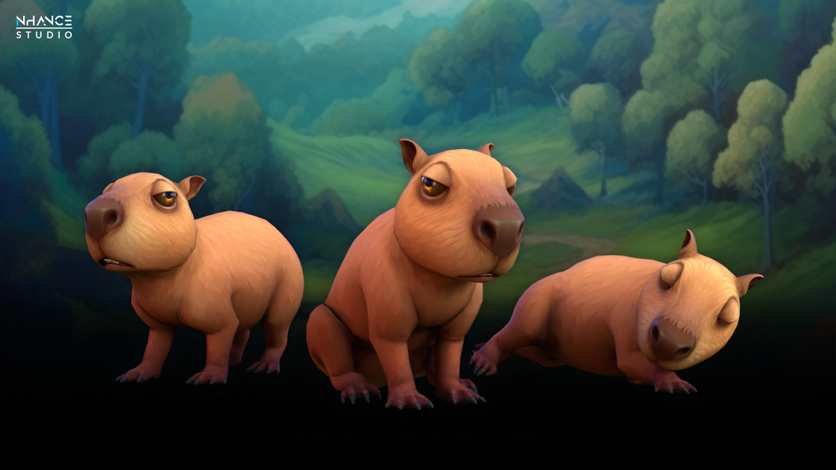 Stylized Capybara