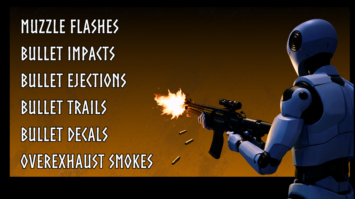 Ultimate VFX Bundle (Blood VFX, Gun VFX, Fire VFX, Muzzle Flash)