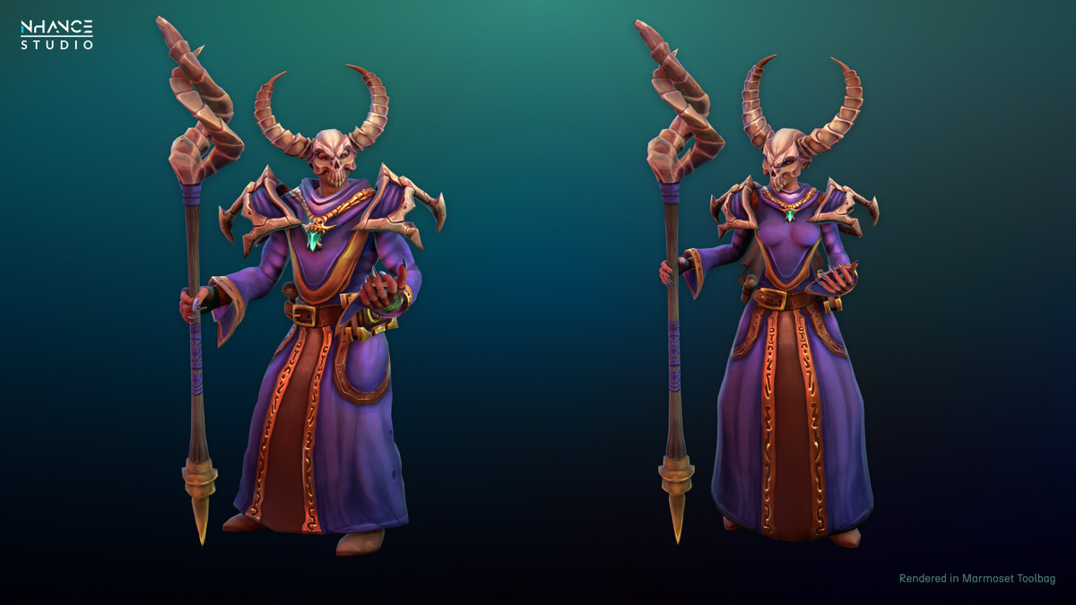 Stylized Fantasy Necromancer Outfit