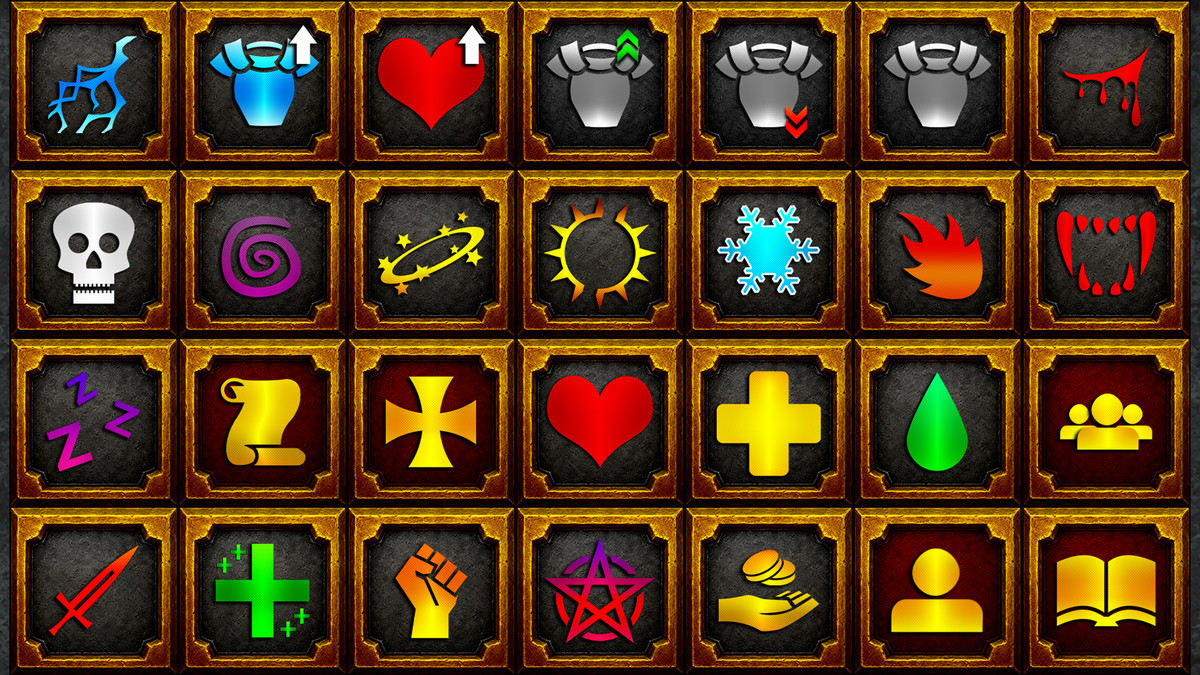 Old School Adventure Status Icons