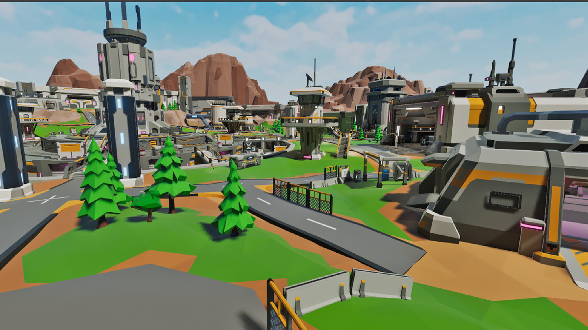 LowPoly Sci-Fi Battle Arena