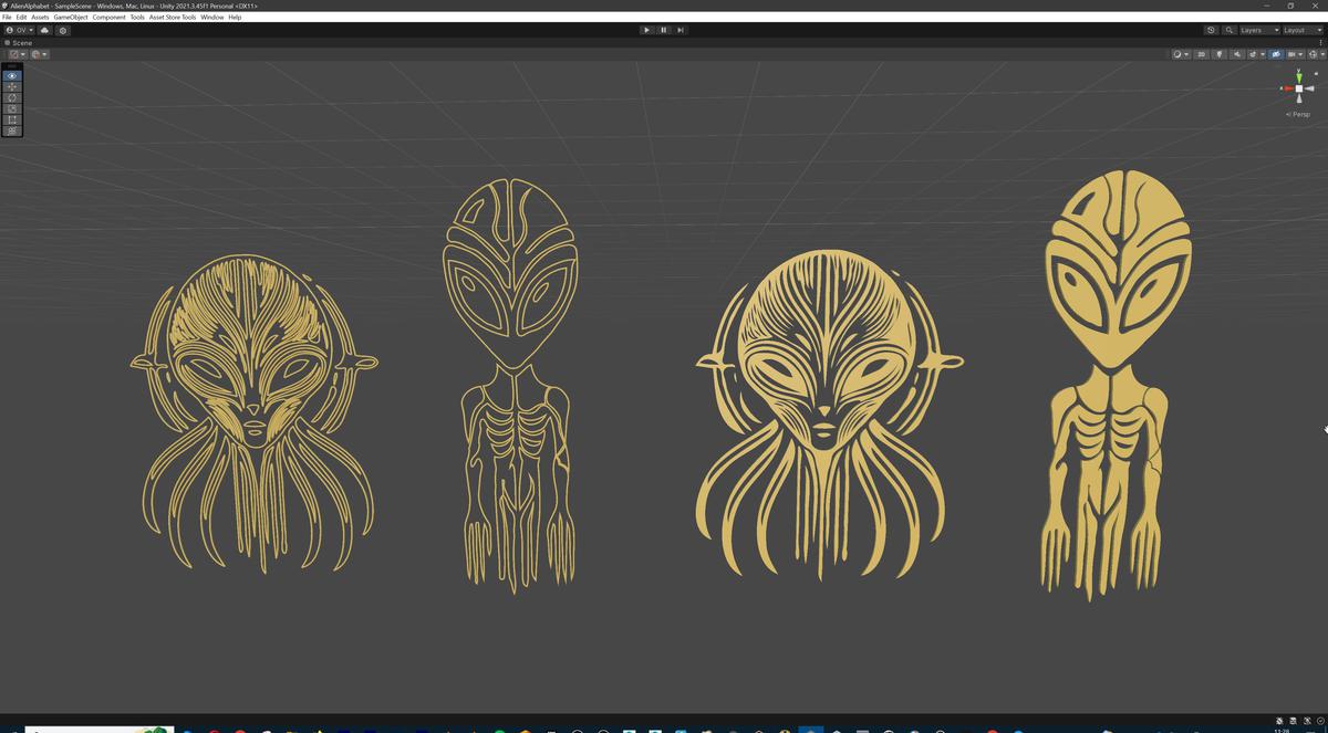 Alien Character Megapack with Unique Alphabet (500+ letters)