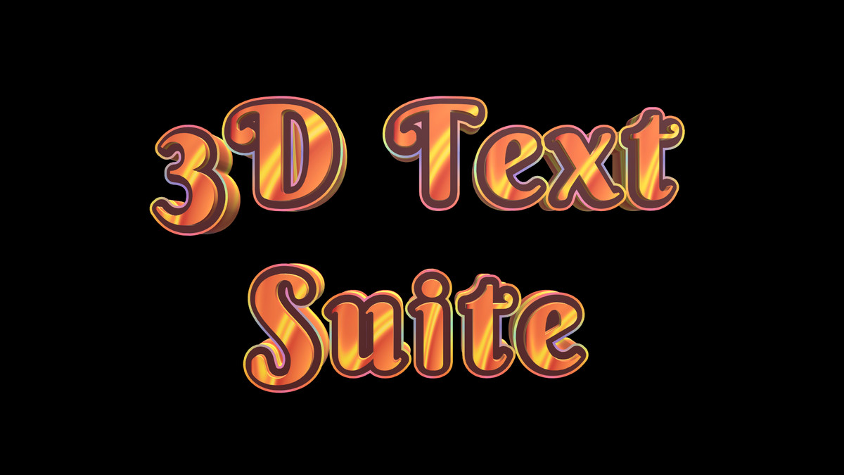 3D Text Suite - 3D Text Animator & Font Creator